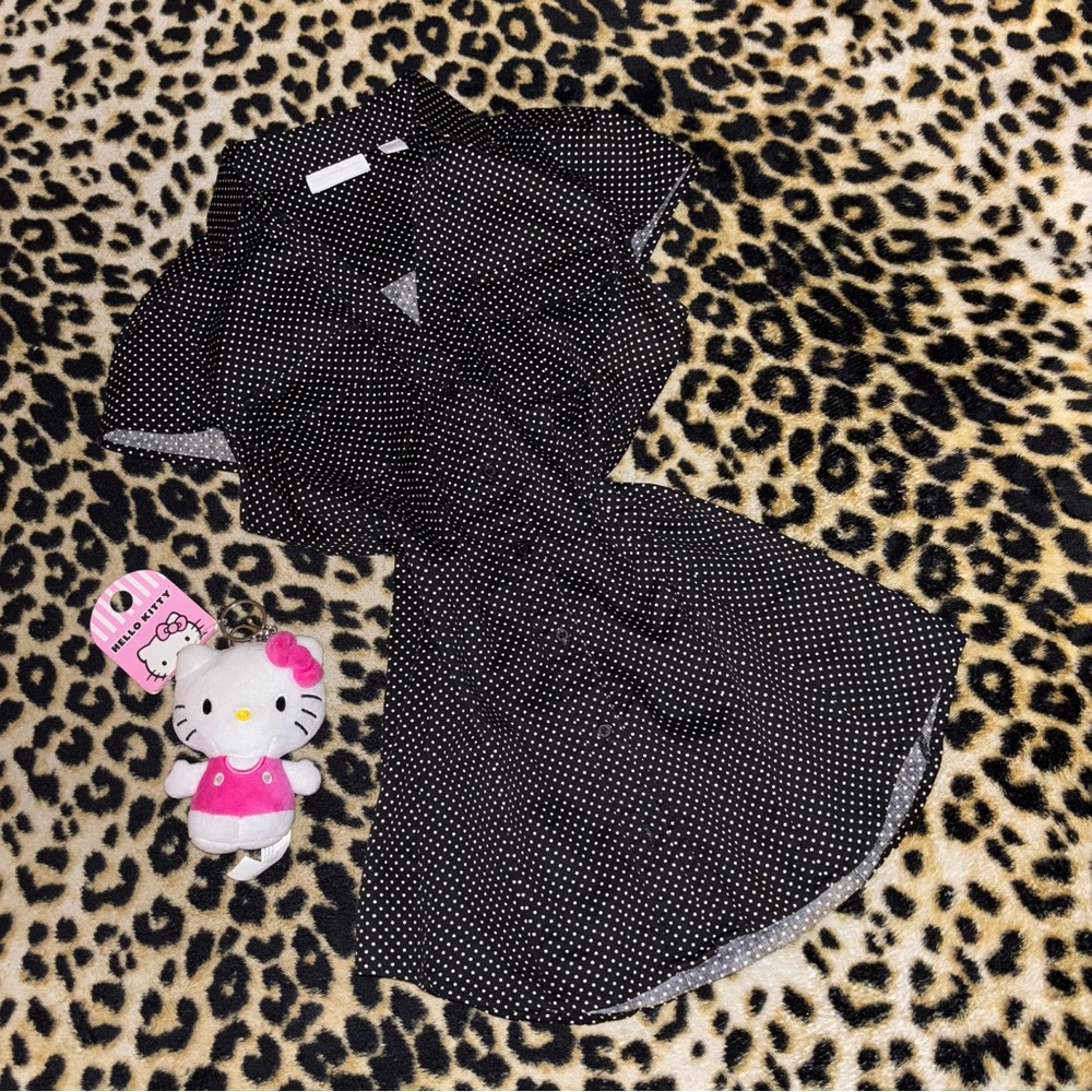 new york & company polka dot blouse